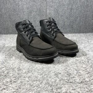 Sorel Boots Mens 15 Black Leather Waterproof Snow Lace Up NM2631-010